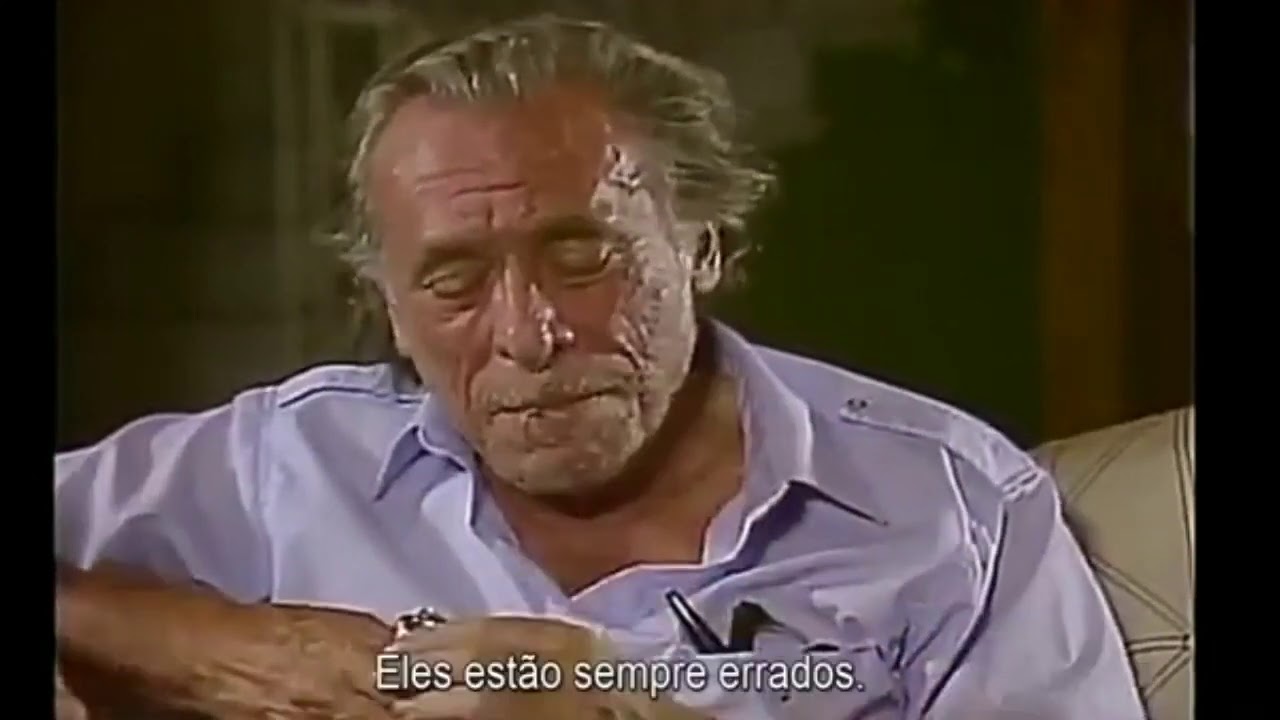 Bukowski em trechos com legendas em português
