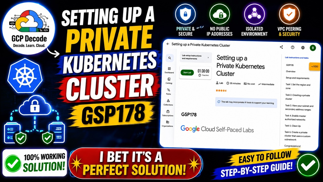 Настройка частного кластера Kubernetes | GSP178 | 100% ИДЕАЛЬНОЕ РЕШЕНИЕ | #googlecloudarcade