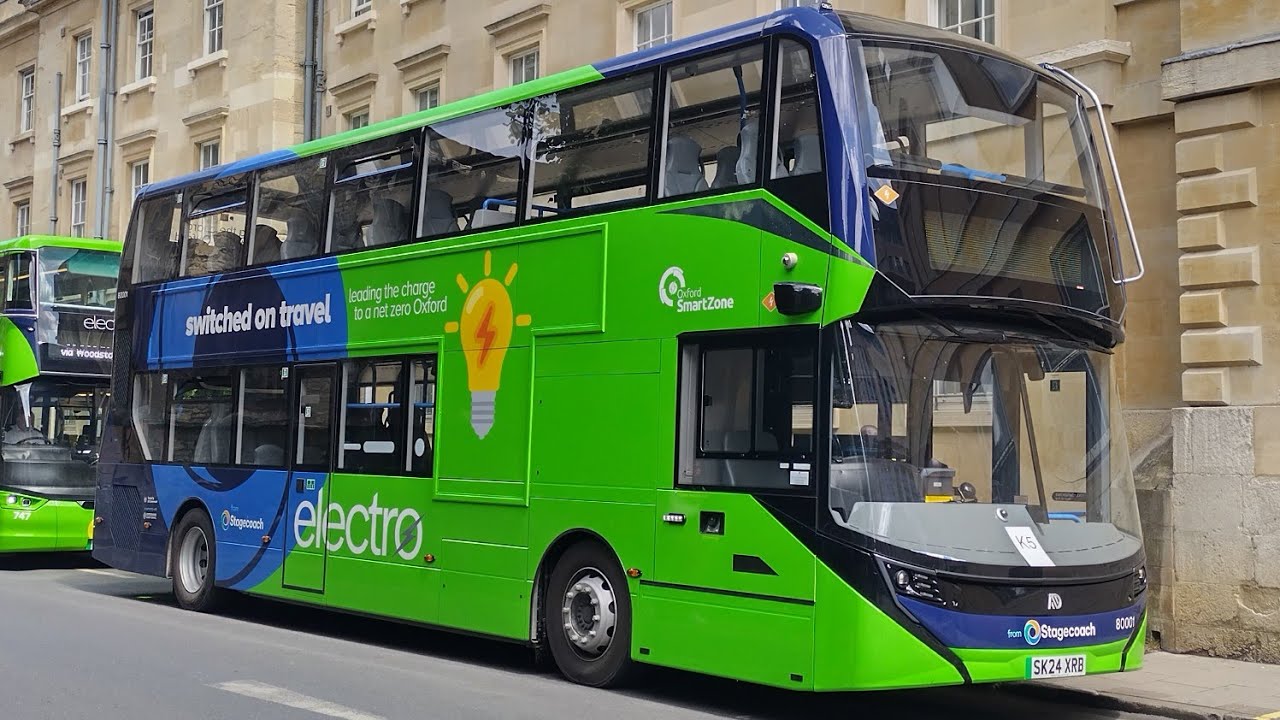 [1st branch of EV] Stagecoach Oxfordshire 80001 SK24XRB@2A(Magdalen Street -- Kidlington) (Circular)