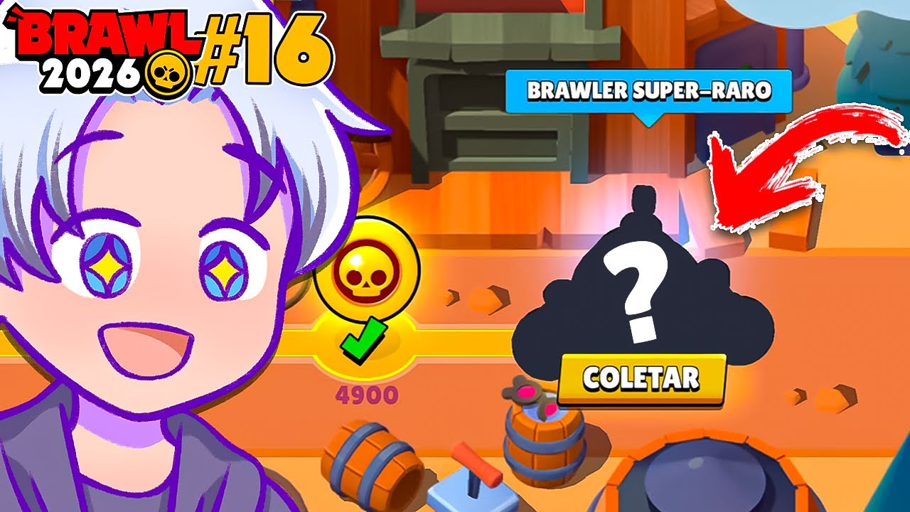 Cheguei a 5.000 TROFÉUS e liberei o ÚLTIMO BRAWLER! #BRAWL26 Ep16