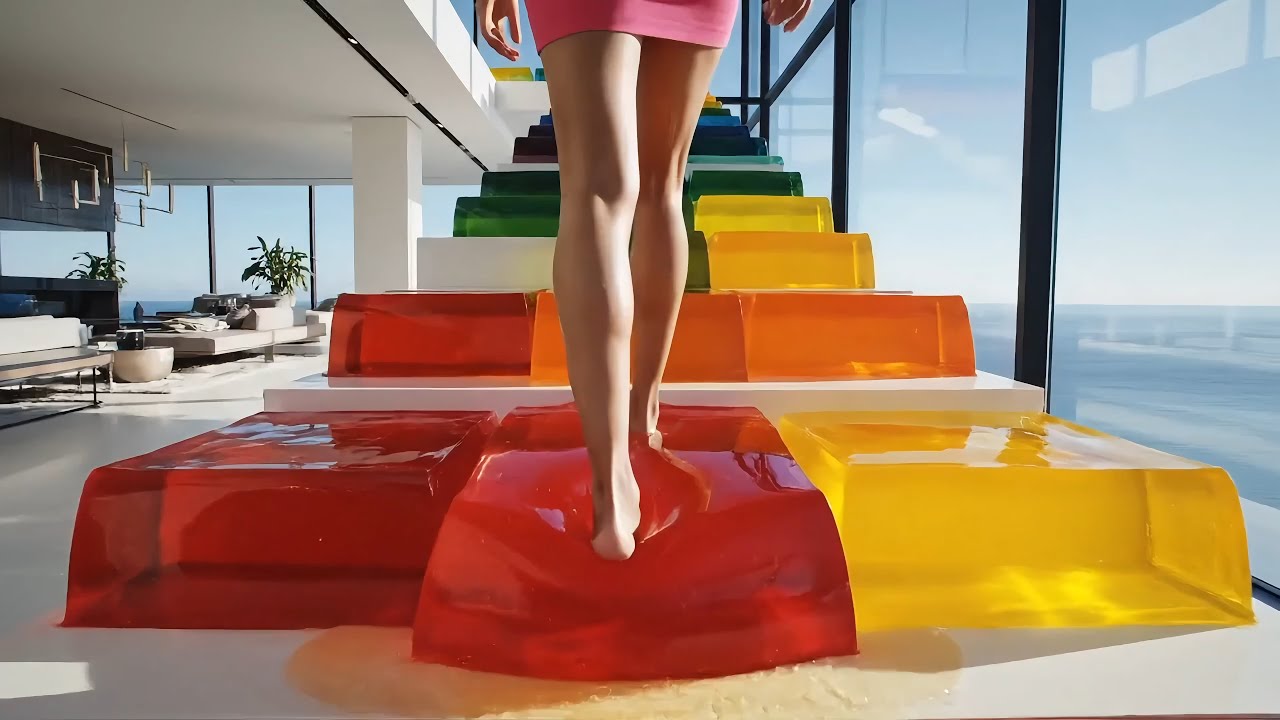 Which stairs would you take? Oddly Satisfying AI ASMR 
