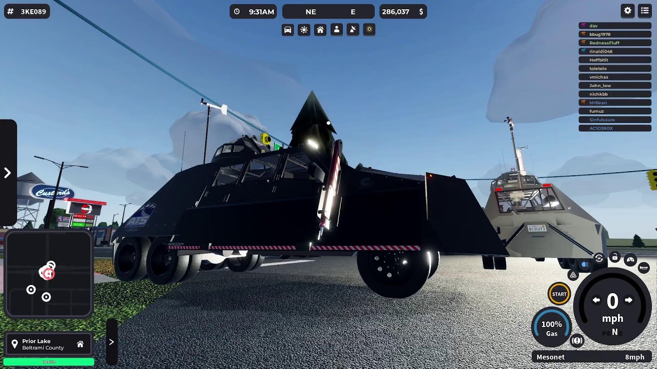 Trying to get a radar truck in twisted Roblox 1.21.2