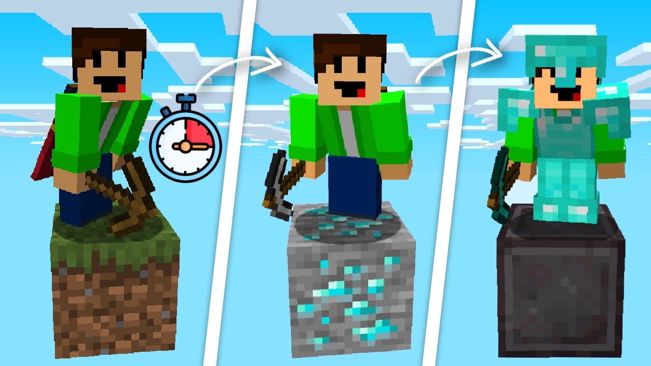 Minecraft Skyblock, But The Blocks Randomize Every 15 Seconds...
