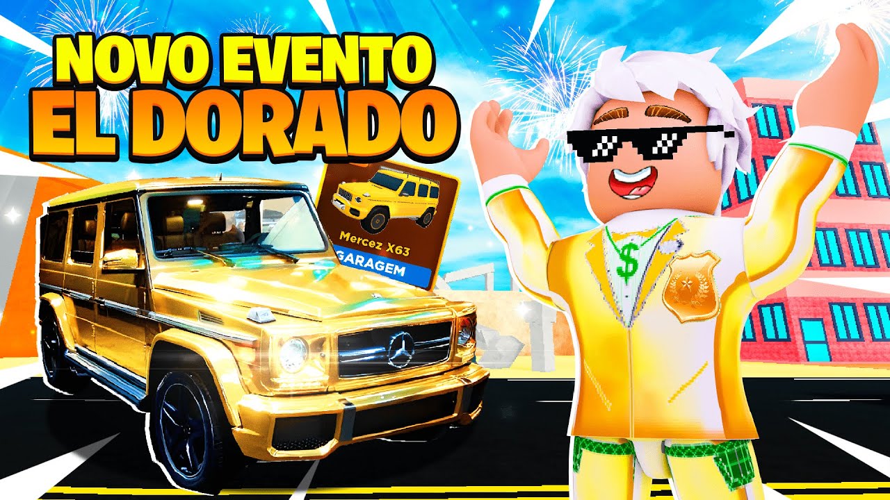 SAIU ! EVENTO GOLDEN EL DORADO 24K no ROBLOX ! CAR DEALERSHIP TYCOON (CARRO GRÁTIS, NOVA CORRIDA)