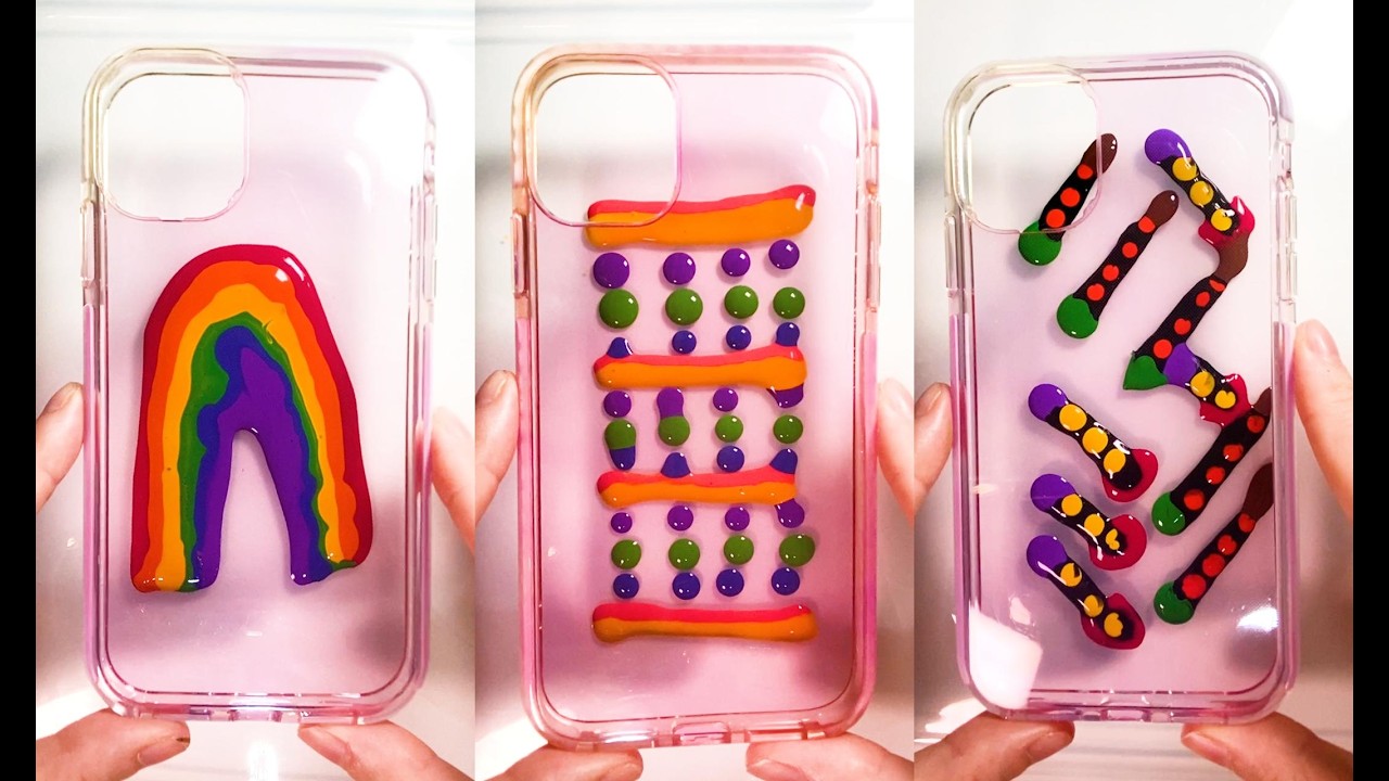 Relaxing DIY Phone Case Painting 🎨📱 | Satisfying Art & Design