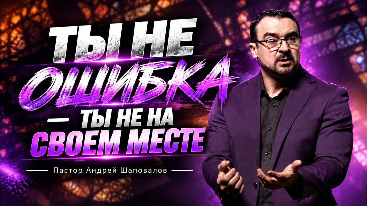 &laquo;ТЫ НЕ ОШИБКА &mdash; ТЫ НЕ НА СВОЁМ МЕСТЕ&raquo; Пастор Андрей Шаповалов (20/09/26)