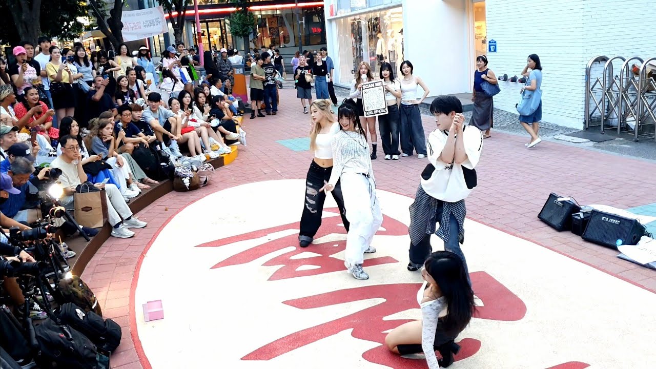 [STREET ARTIST] AON1, CHINESE STUDENT TEAM. HONGDAE BUSKING. 240816.