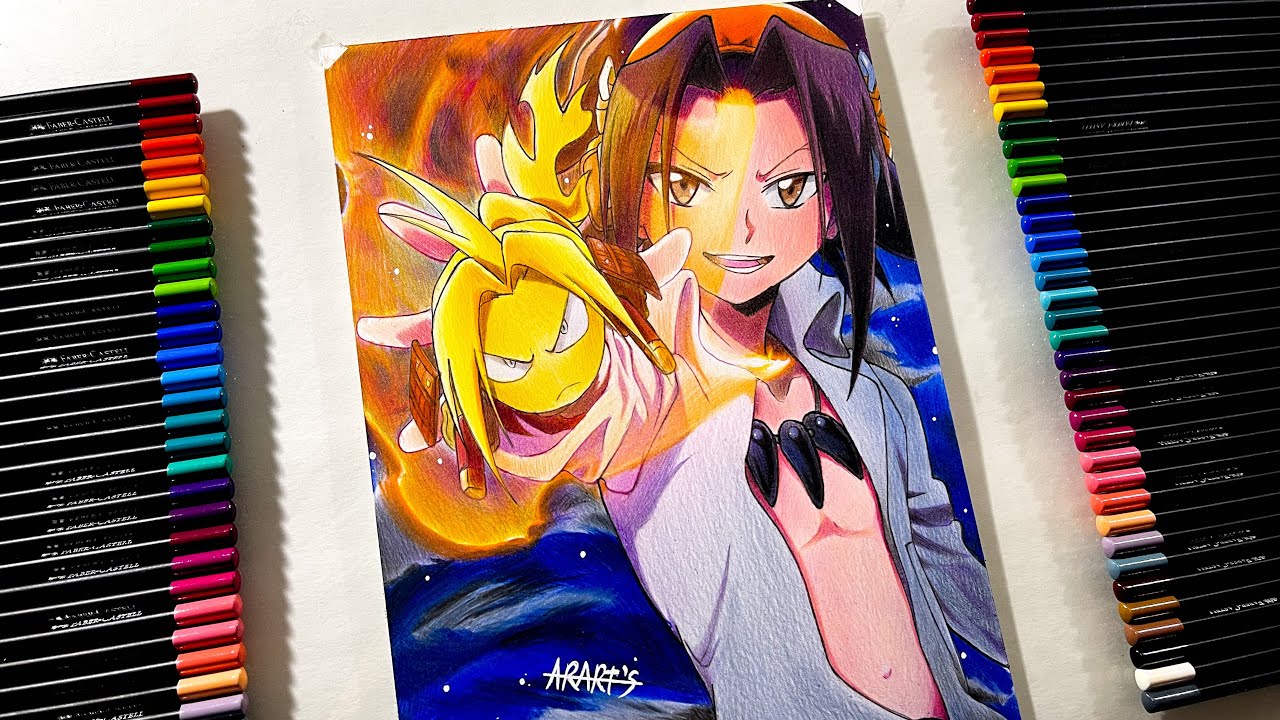 Drawing - Yoh Asakura | Amidamaru ( Shaman King )