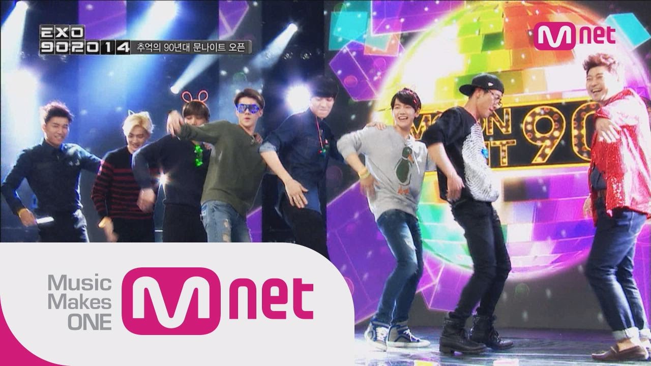 Mnet [EXO 902014] Ep.06 : 엑소~ 문나이트 입장! 90년대 댄스곡 메들리!