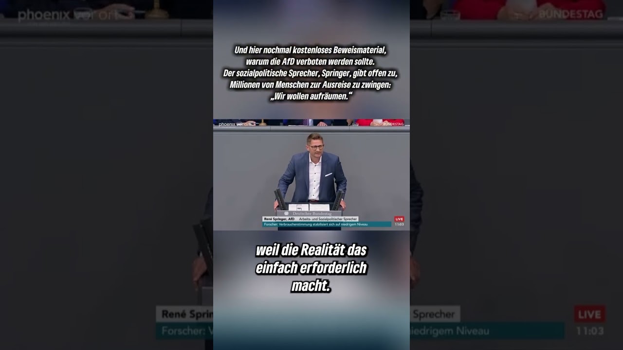 Hier nochmal kostenloses Beweismaterial, warum die AfD Verboten werden sollte