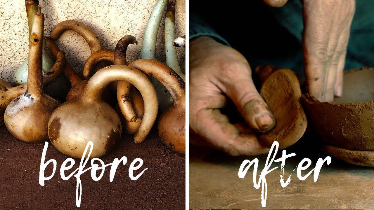How To Make a Traditional Gourd Scraper Pottery Tool