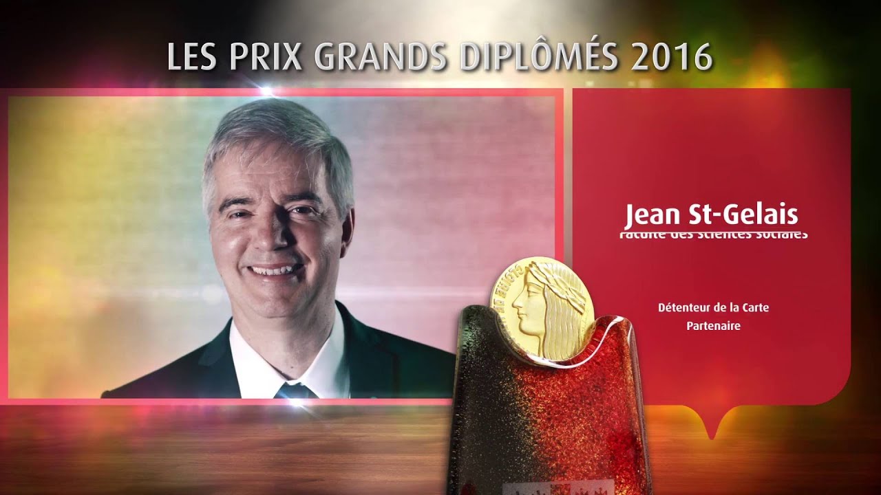 Jean St Gelais - Grand diplômé 2016