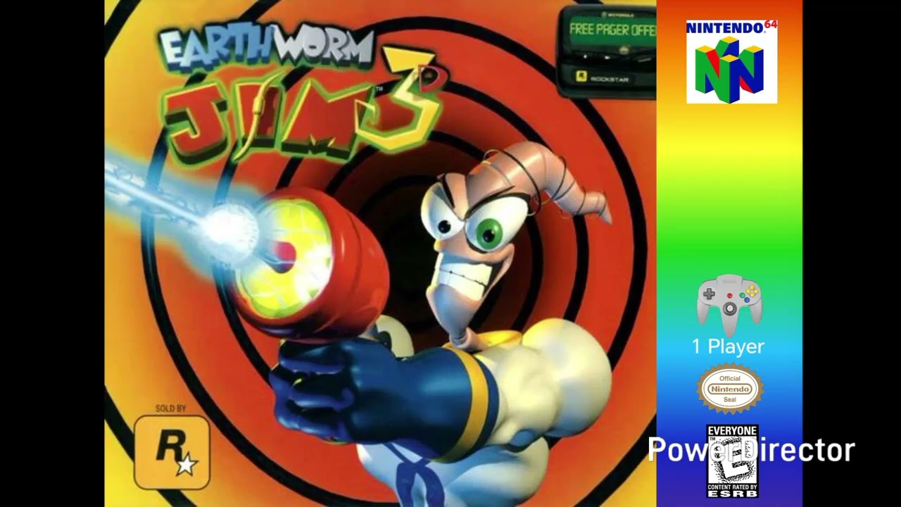 Earthworm Jim 3D Nintendo 64 Deluxe - ©1999 Rockstar/VIS Interactive