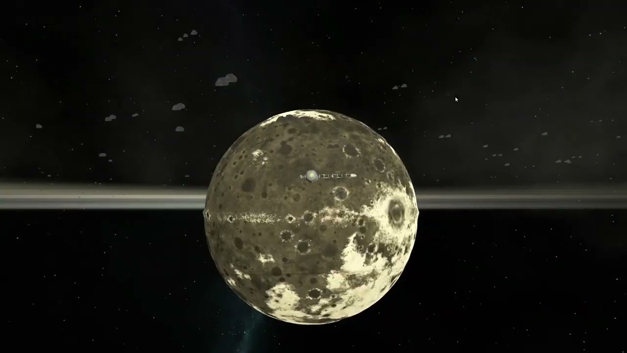 Flying through the Rings of Dres in KSP 2