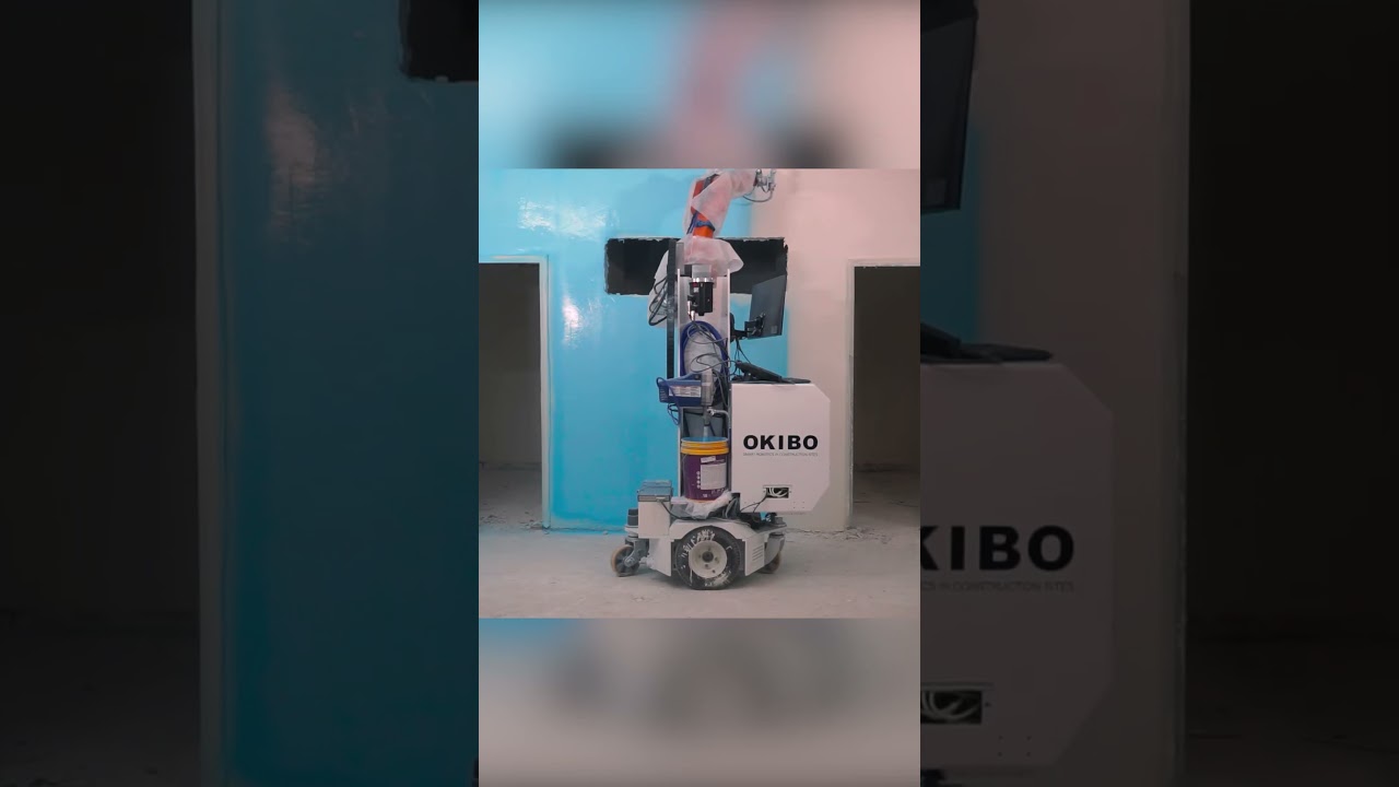 This robot can plaster and paint walls