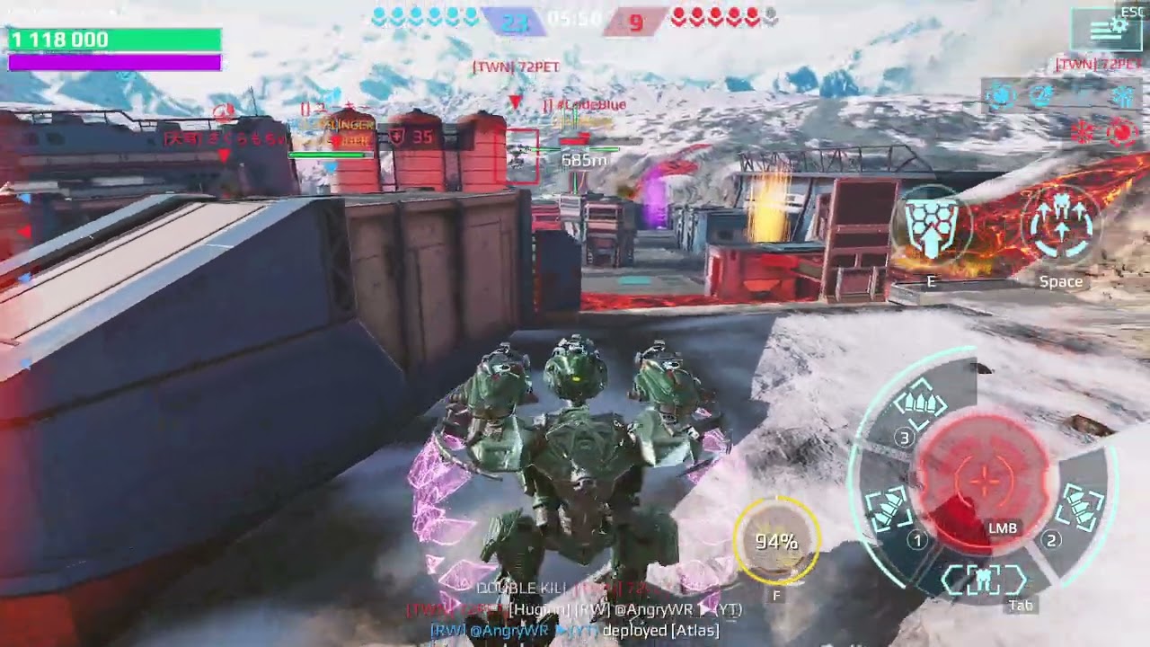 Unbelievable! 17 Kills Using Atlas in War Robots