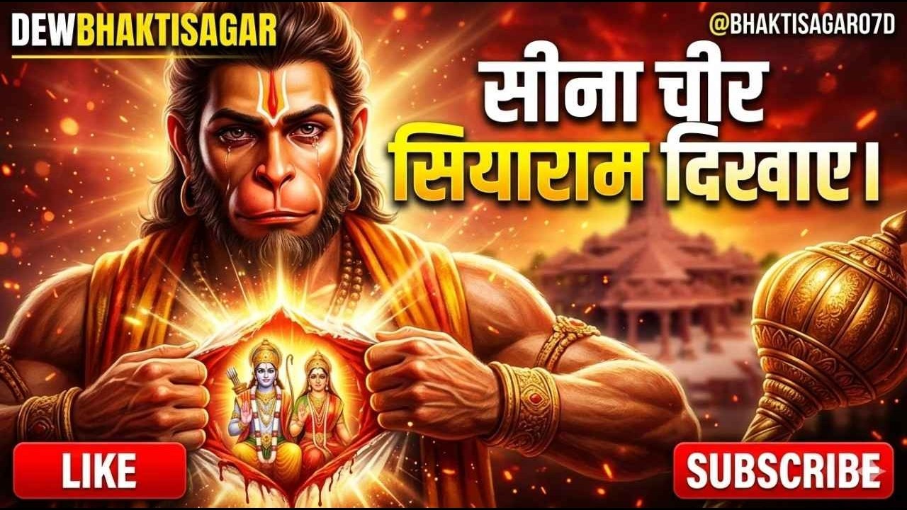 सीना चीर सियाराम दिखाए  भक्ति के वीर हनुमान  Powerful Hanuman Bhajan 2026