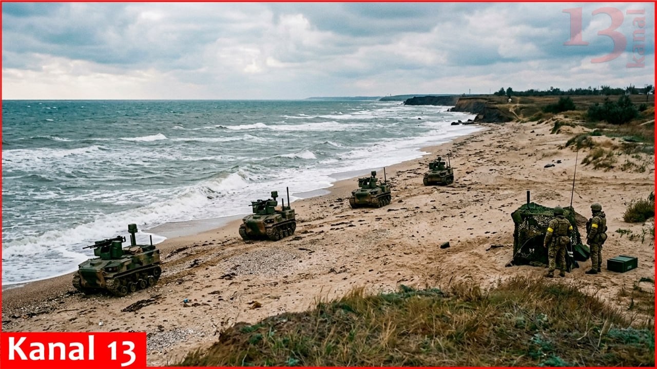 Уникальная операция на Кинбурнской косе: украинские военные высадили на берег вооруженного робота