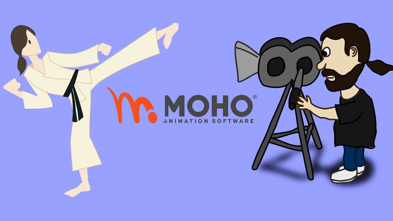 как анимировать камеру и создать глубину в Moho