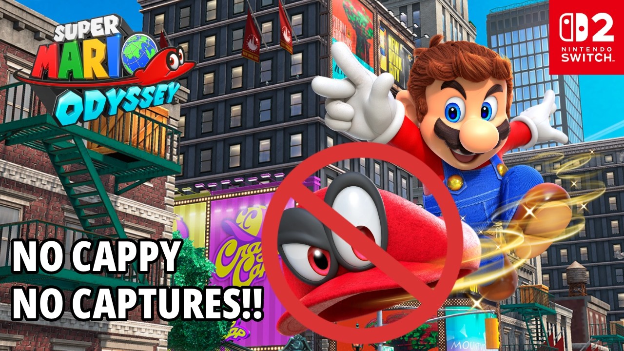 🔴Super Mario Odyssey on Switch 2, but how many moons can I get without using captures??