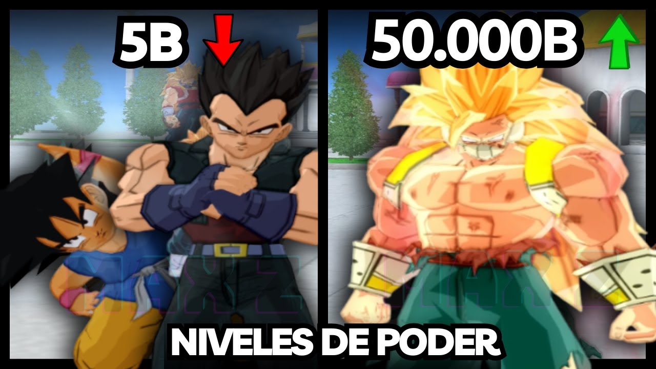 NIVELES DE PODER - GOKU Y VEGETA SSJ 4 VS CUMBER SSJ 😅 | DRAGON BALL Z BUDOKAI TENKAICHI 3 ISO