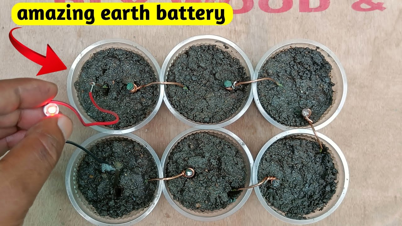 How to make battery at home | amazing earth battery