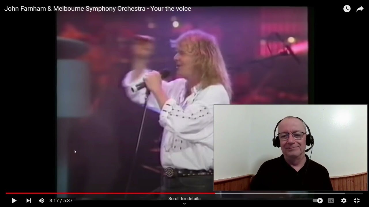 Reaction to John Farnham's 