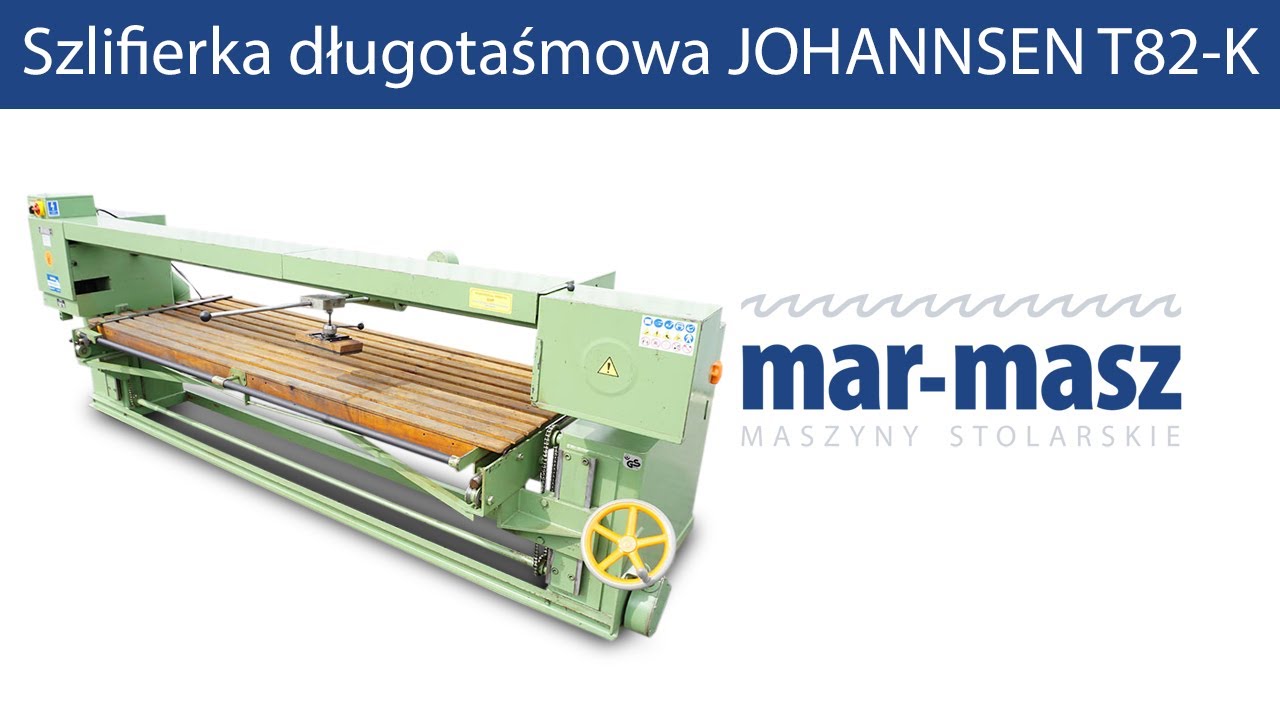 Szlifierka długotaśmowa JOHANNSEN T82-K - Mar-Masz | Woodworking Machines