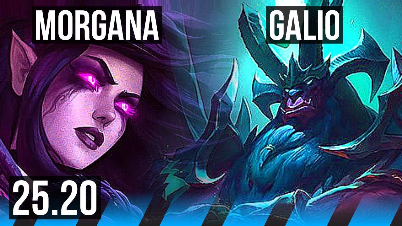 MORGANA vs GALIO (MID) | Legendary | EUW Diamond | 25.20