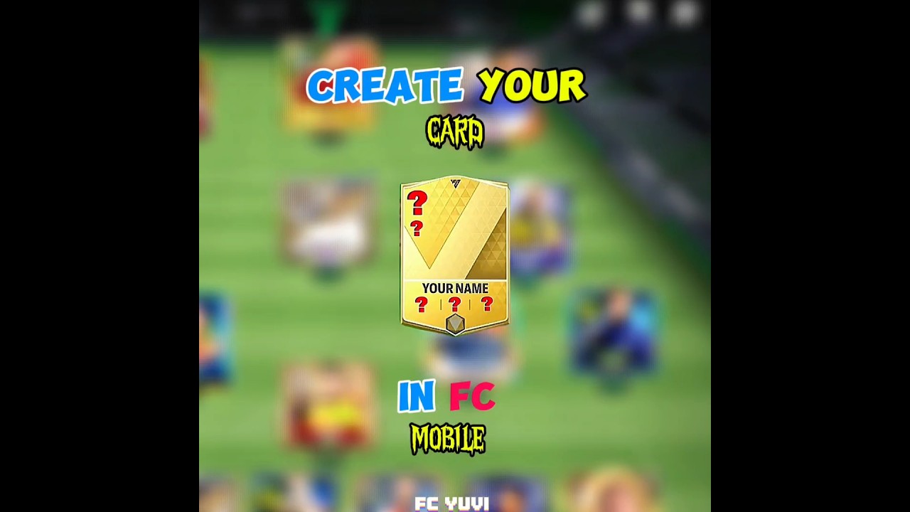 CREATE YOUR card in FC mobile 🤔 #fc25 #fcmobileid #fifamobile #eafc25 #eafc