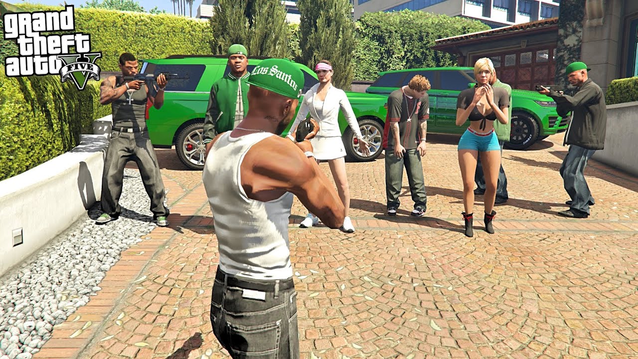 FAMILIES ATTACK MICHAEL FAMILY HOUSE & FRANKLIN IN GTA 5!!! (GTA 5 Mods)