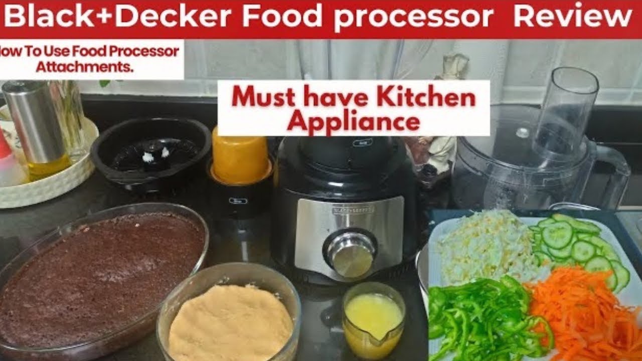 Black+Decker Food Processor Review & Recipes | How To Use Food Processor Attachments