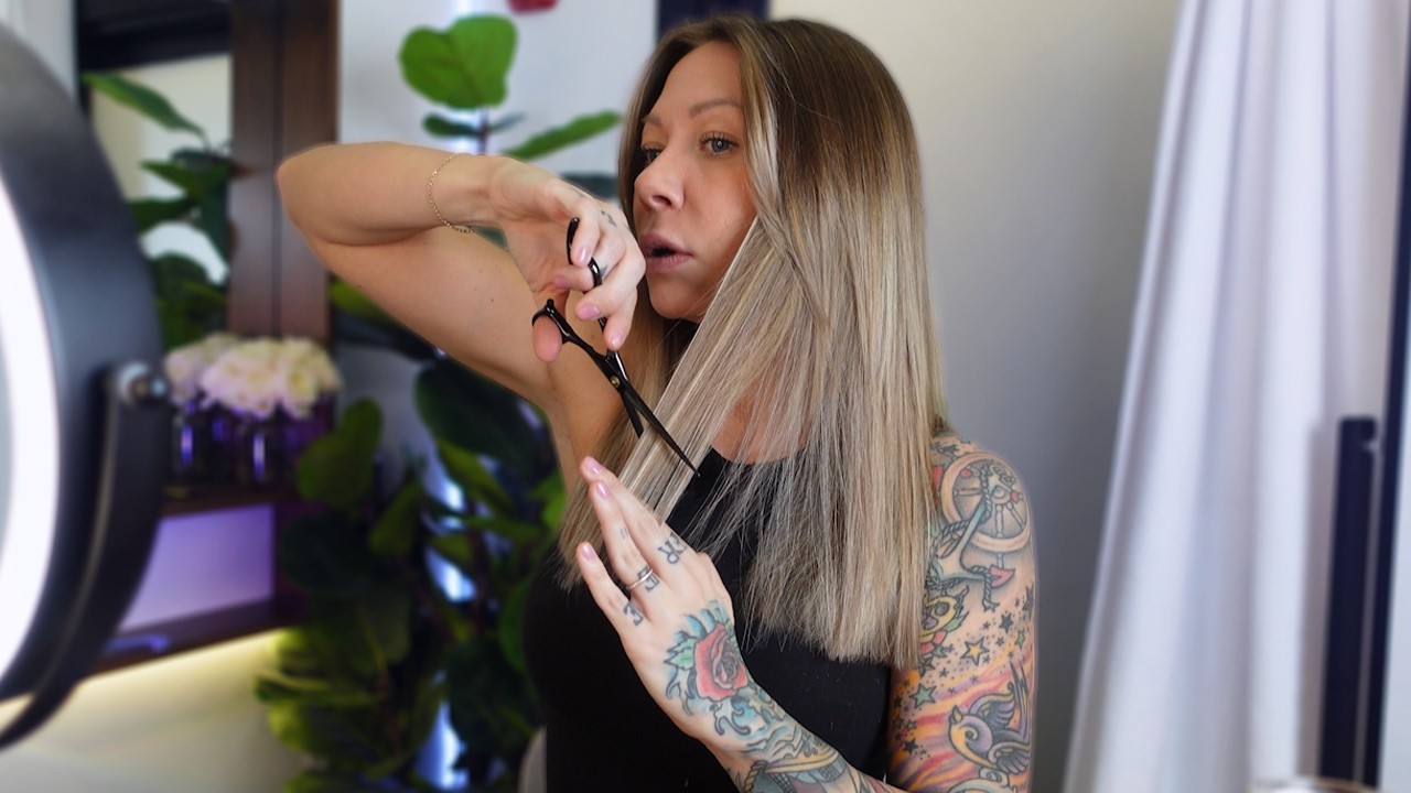 coloring and cutting my hair + adding extensions for volume