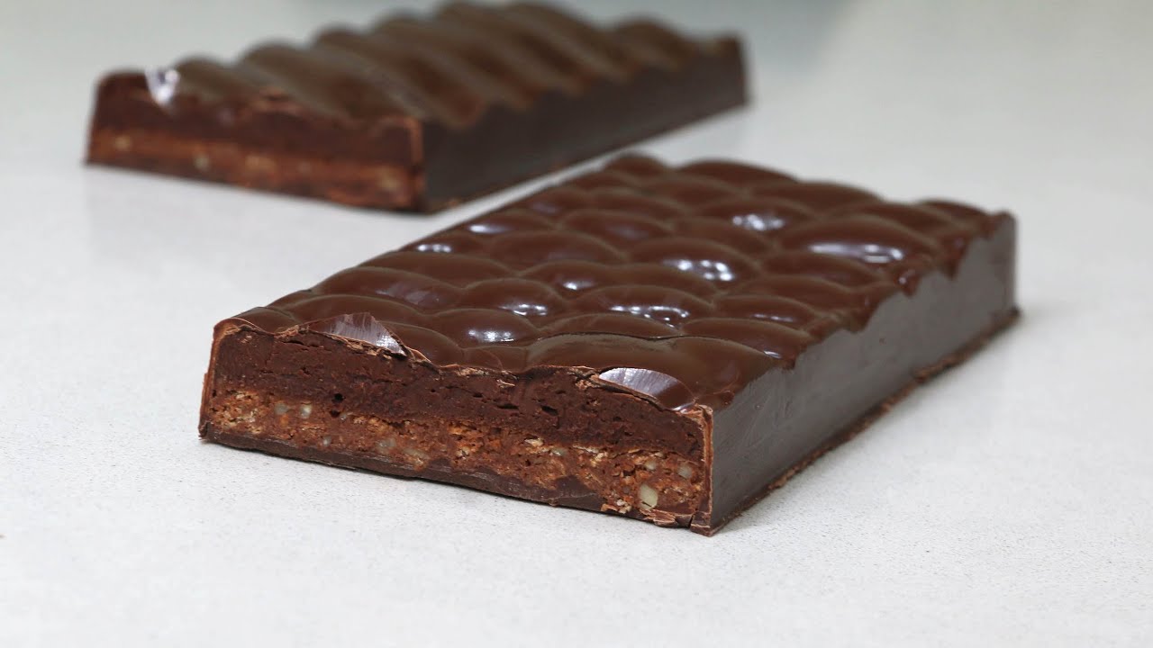 Tableta de Chocolate con Gianduja y Café / Chocolate bar with crunchy Gianduja and Coffee