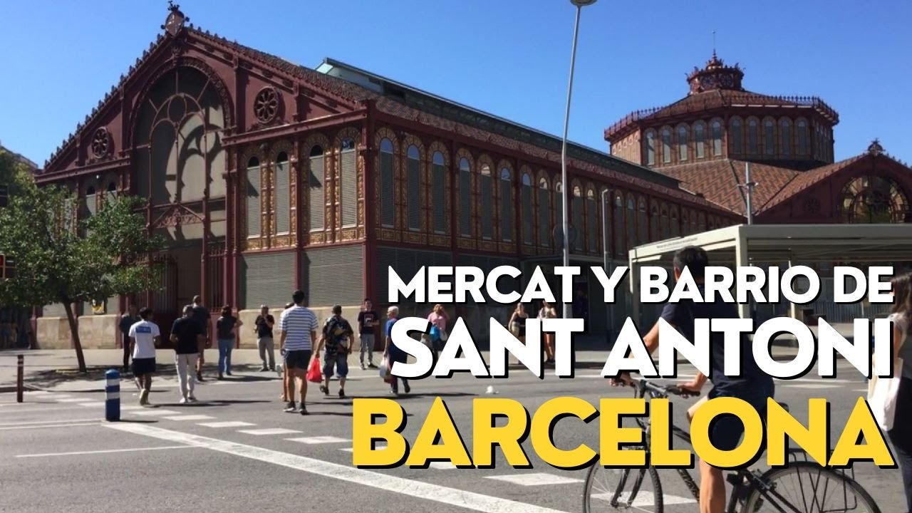 [BARCELONA] UN PASEO POR EL MERCAT DE SANT ANTONI | BARRIO DE SANT ANTONI | Walking Tour SEPT 2023