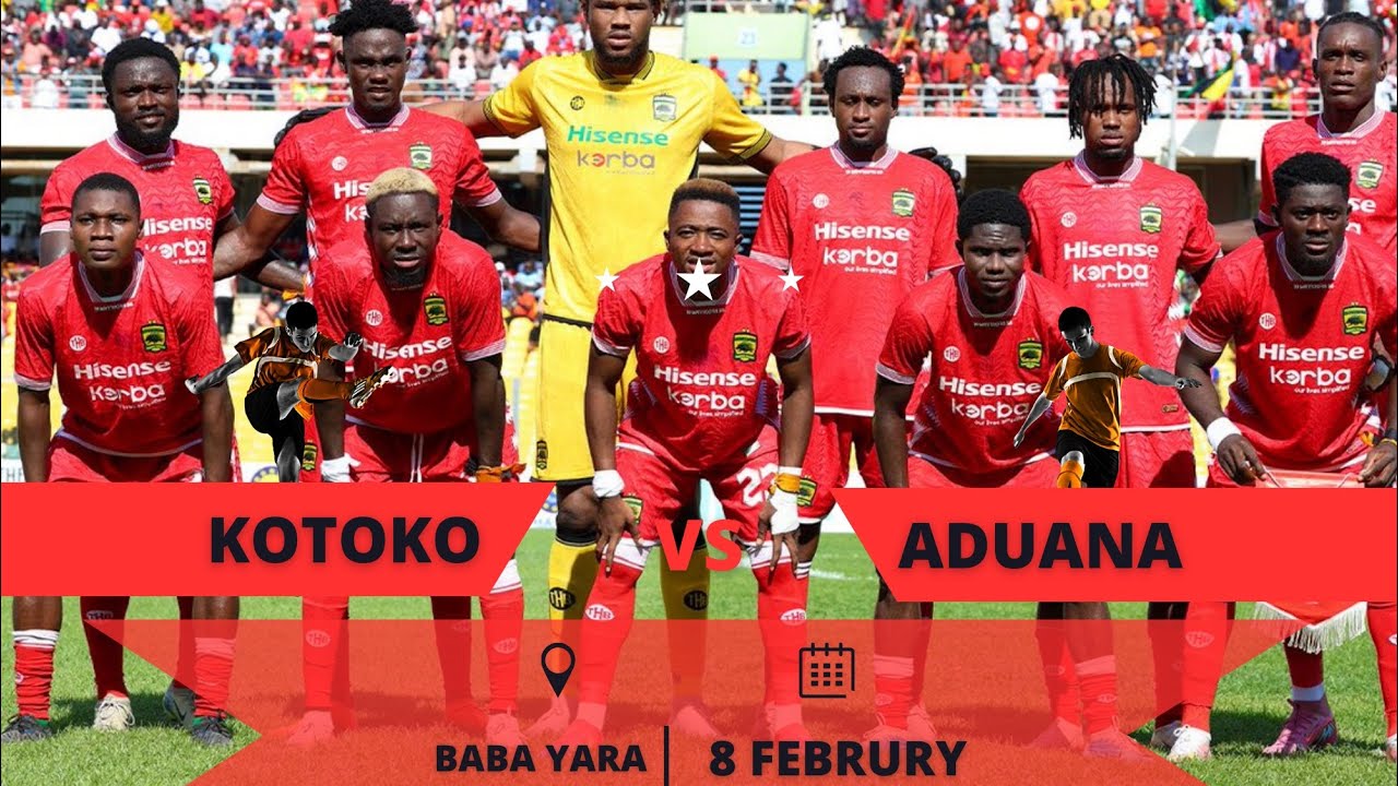 CRUCIAL!!!KOTOKO VS ADUANA…ASANTE KOTOKO LINE-UP…KOTOKO FORMATION & RUMORED SCORE LINE.