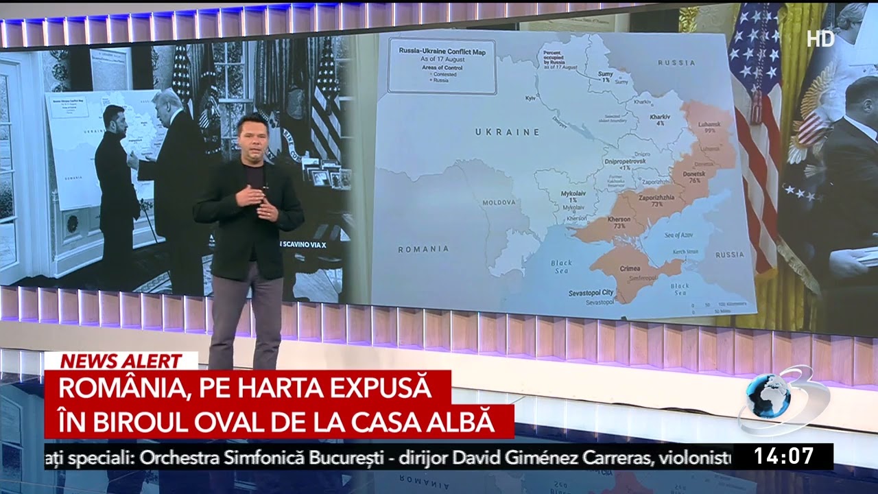 Cine a adus harta în care apar România și Republica Moldova în Biroul Oval