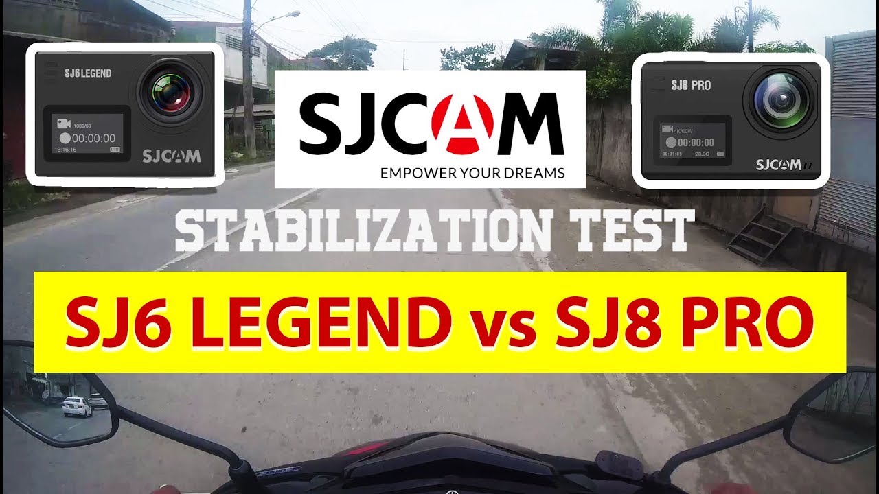 SJCAM VIDEO STABILIZATION TEST (SJ6 LEGEND vs. SJ8 PRO)