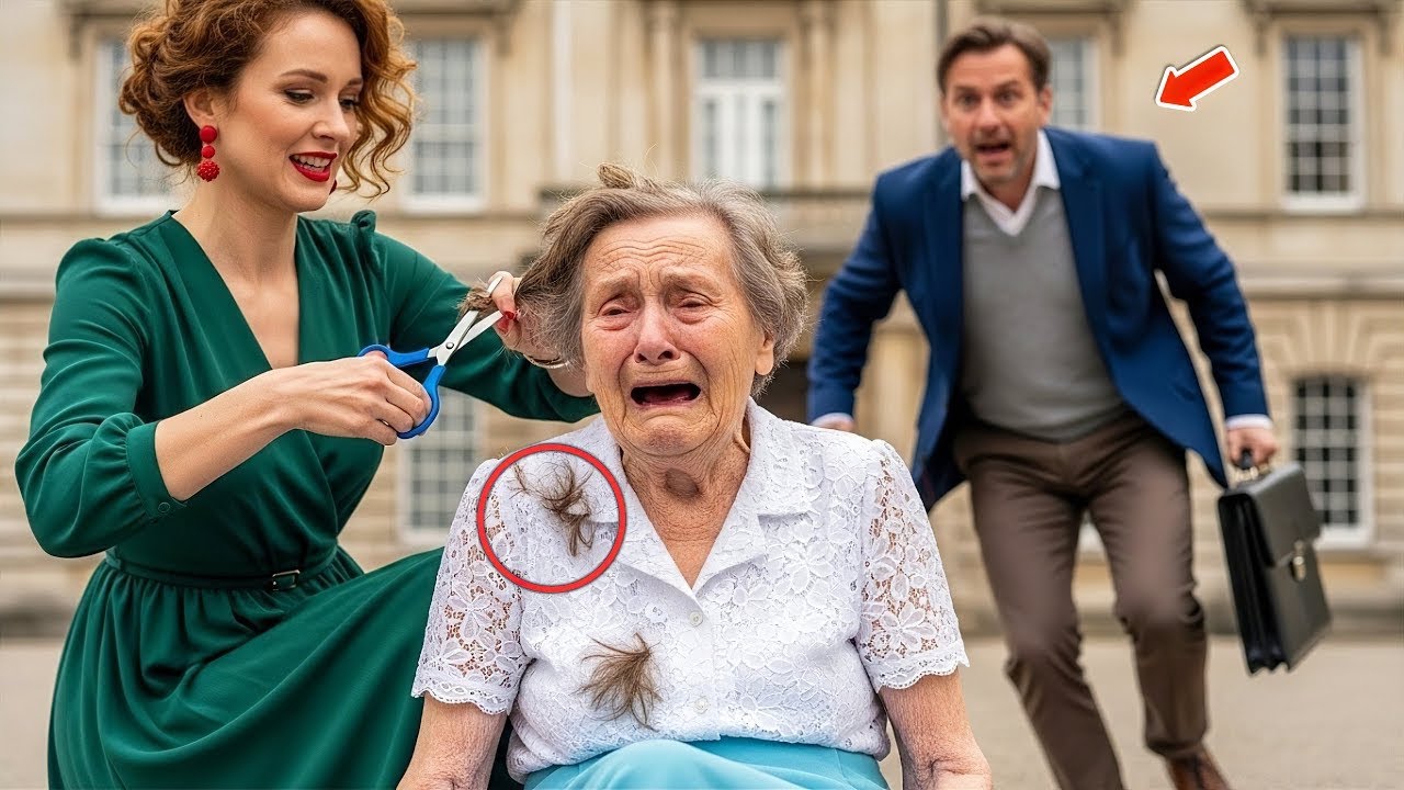 Millionaire’s Mother Begged His son Girlfriend to Stop Cutting Hair… Until His Son Rushed In Shock!