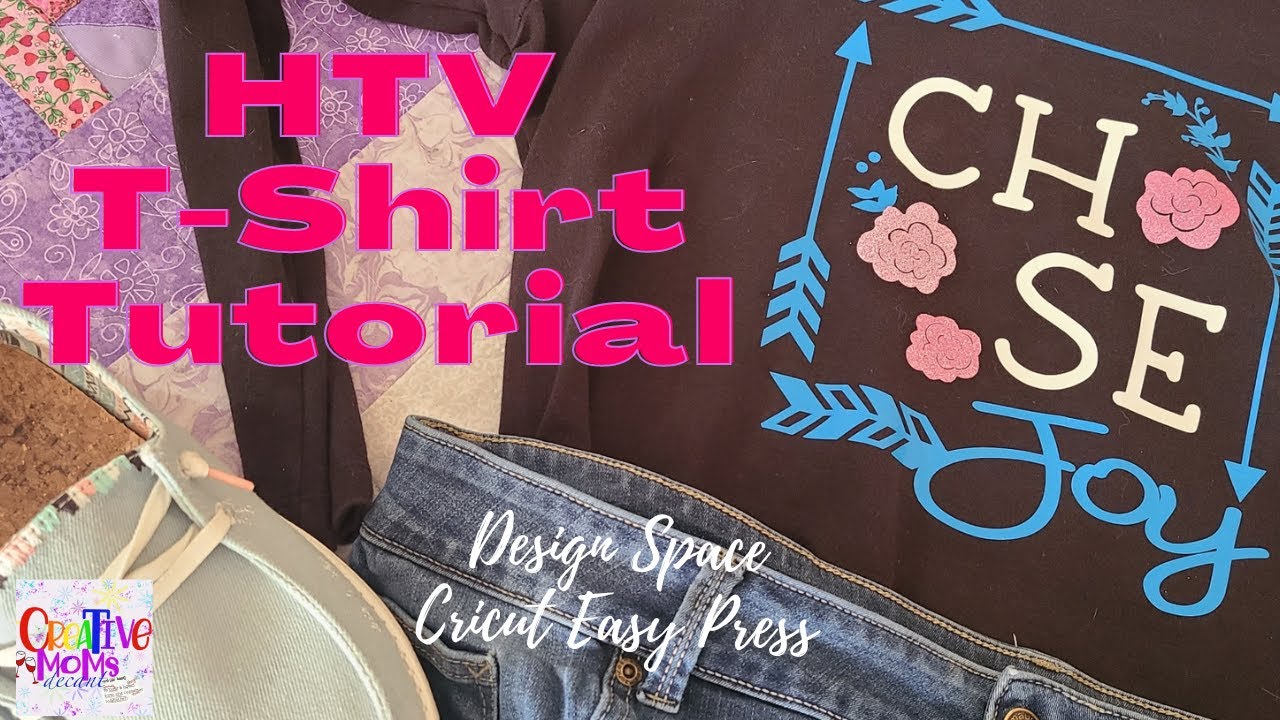How to make a shirt using HTV/Iron on using Design Space Cricut Easy Press