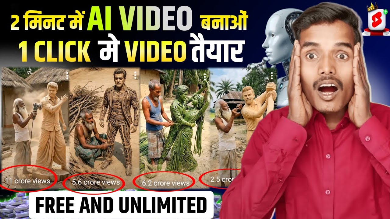 Ai Video kaise banaye | How to create Wooden Statue Videos With Ai | Trending Ai Video Kaise Banaye 