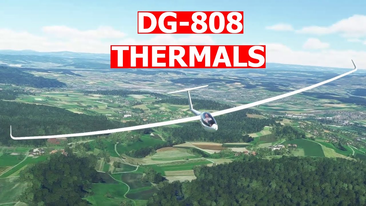 Glider and working thermals (DG-808) | Microsoft Flight Simulator 2020
