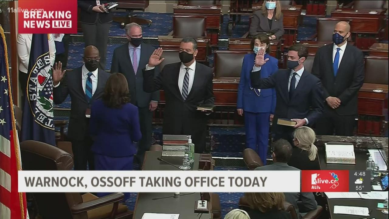 Ossoff, Warnock sworn in as Senators