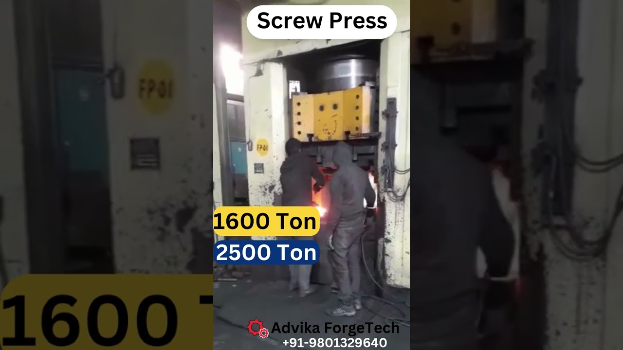 Provide Clear Solution for Forgings Industry | Advika ForgeTech | Screw Press | Hot Forging
