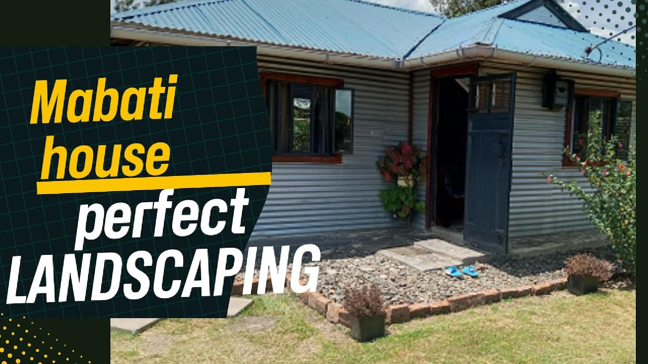 Perfect landscaping for a Simple Mabati house#mabati