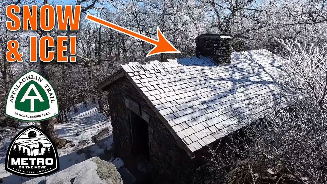 Hiking The Appalachian Trail In The Snow Blood Mountain Freeman Trail Neel Gap