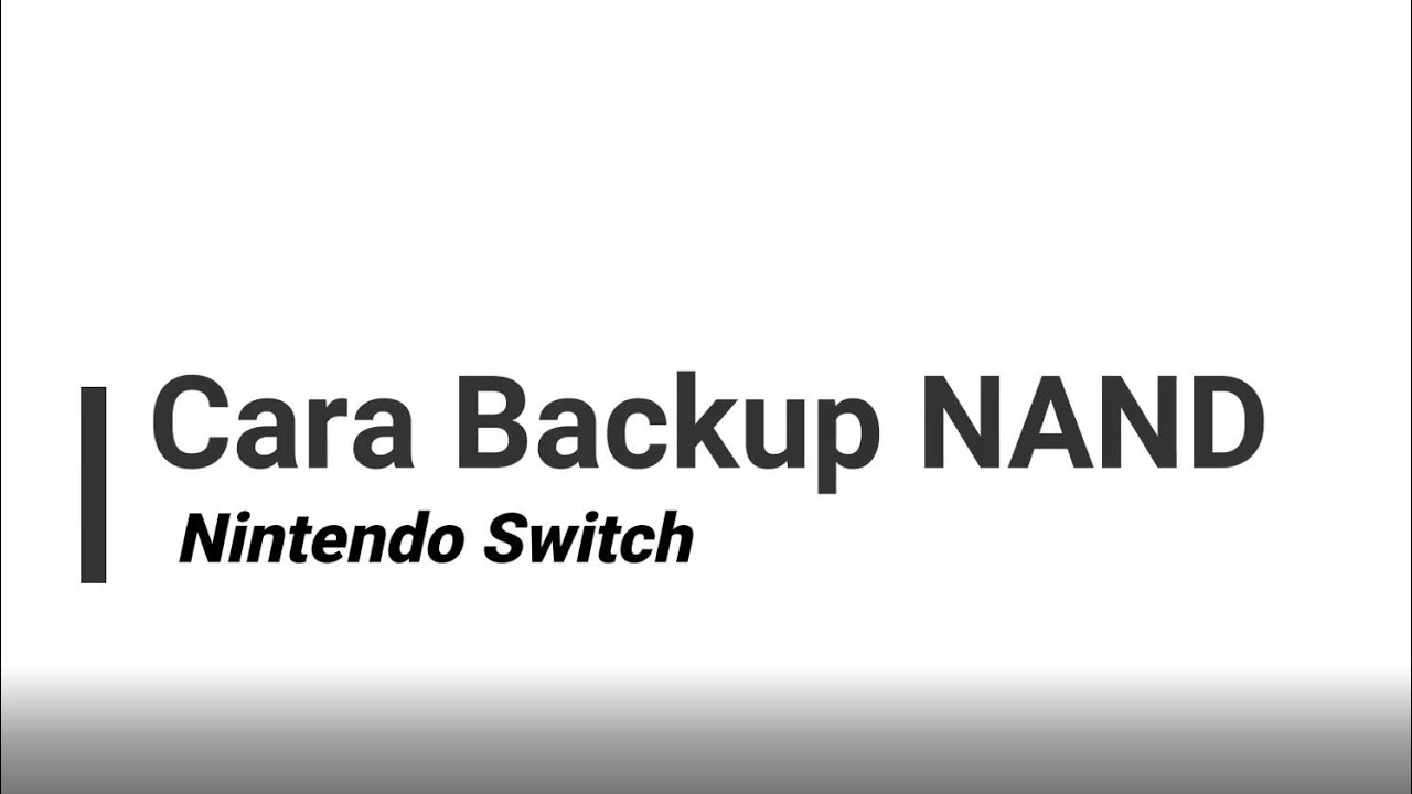 Backup NAND Nintendo Switch