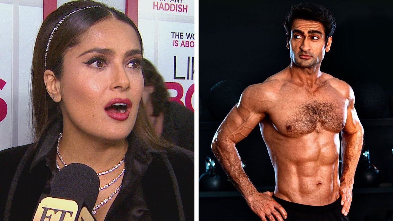 Watch Salma Hayek's HILARIOUS Reaction to 'Eternals' Co-Star Kumail Nanjiani's Body Transformation