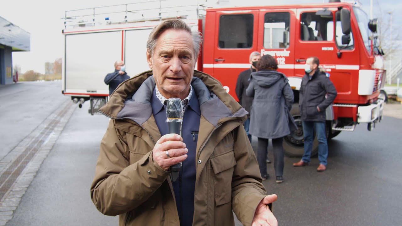 Schlüsselübergabe mit Abstand: Feuerwehrauto auf dem Weg nach Masatepe