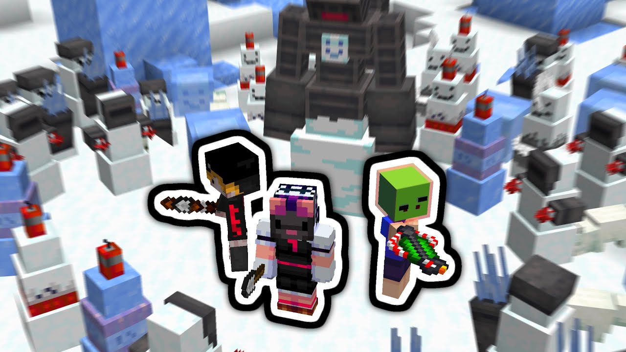 Выживание в замороженном измерении в Minecraft...